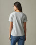 Women's Classic Cotton Scoop Tee - Pearl Blue